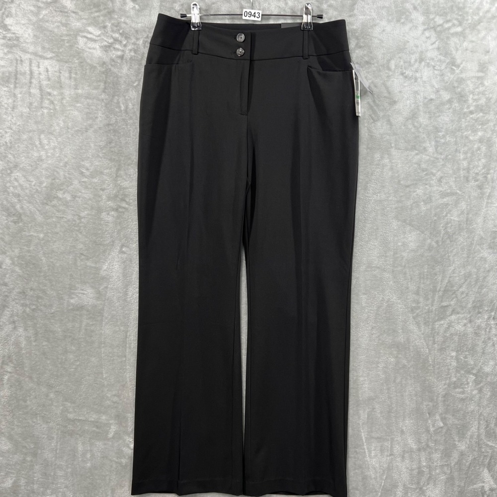 NWT Alfani Pants Women's 8 Short Black Classic Trousers Curvy Fit Business NEW
